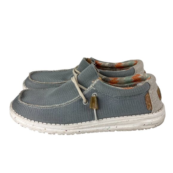 Hey Dude Other - Hey Dude Mens Sz 8 Wally Eco Gray Slip On Comfort Stretch Loafer Shoe